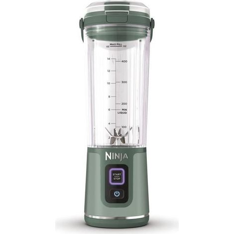 Ninja – Blender portable sans fil 530 ml – Autonomie 15 cycles – Recharge USB-C – Tritan sans BPA – Couvercle résistant aux fuites