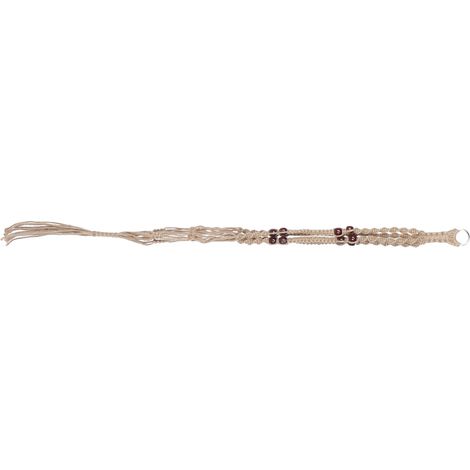 Support pour plantes suspendues, pot de fleurs suspendu avec corde et perles en bois, décoration intérieure et extérieure (1/5)