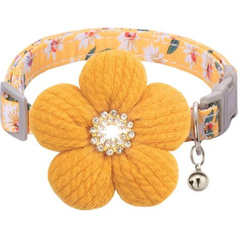 Collier pour Petit Chien avec Feur, Collier Petit Chien, Colliers pour Chat avec Fleurs Mignon (1/5)