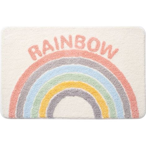 Tapis de bain arc-en-ciel, décoratif et antidérapant — (1/5)
