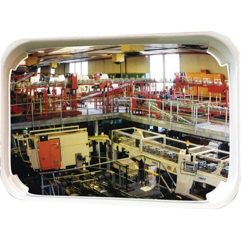 Specchio multiuso H400xb600mm Plastica, Bianco F.2 Indicazioni 9M SPL (1/2)