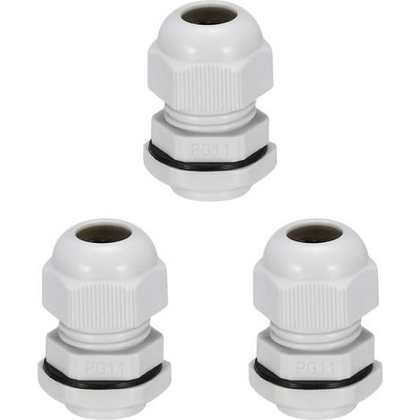 weiße PG11-Kabelverschraubungen aus Kunststoff für 5-10 mm Kabel, wasserdichte Anschlussdose (1/5)