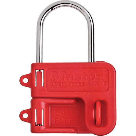 Master Lock S430 Two-Padlock Lockout Hasp with 4mm Shackle - Heavy-Duty Lockout Tagout Security Device
