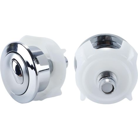 Remplacement du robinet de chasse d'eau à câble 50, bouton-poussoir double, argent (1/5)