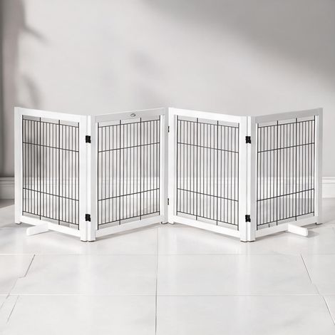 Enclos pour chat en kiefernholz Stahl 305 x 35,5 x 82 cm (1/5)