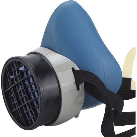 Gesichtsmaske mit Halbgesichtsfilter, Staubschutz, Selbstansaugung, Silika- und Aktivkohlefasern (1/5)