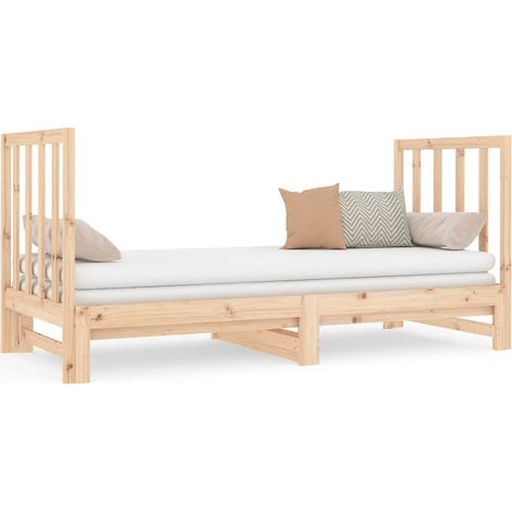 Maison Exclusive - Lit coulissant sans matelas 2x(90x190) cm (1/5)