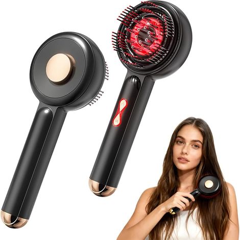 3 en 1 massageur de cheveux cuir chevelu, massageur électrique pour cuir chevelu adapté aux hommes et aux femmes, applicateur d'huile pour l'alimentation des cheveux