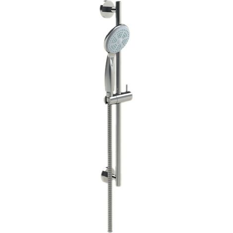 Ensemble de douche GS avec barre de poussée chromée de 600 mm