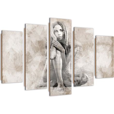 Quadro deco panel 5 parti, Nudo - 100x70 (1/5)