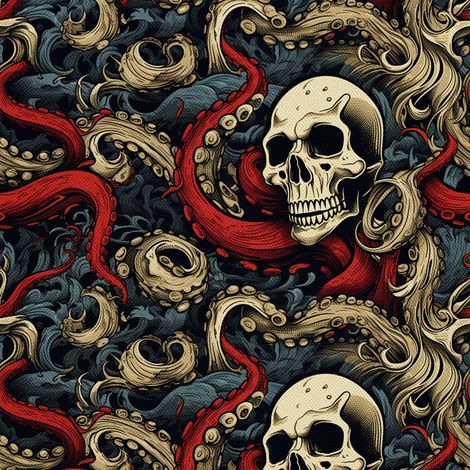 Tela decorativa para exteriores Oxford - Motivo de calavera I DX4239 (1/5)