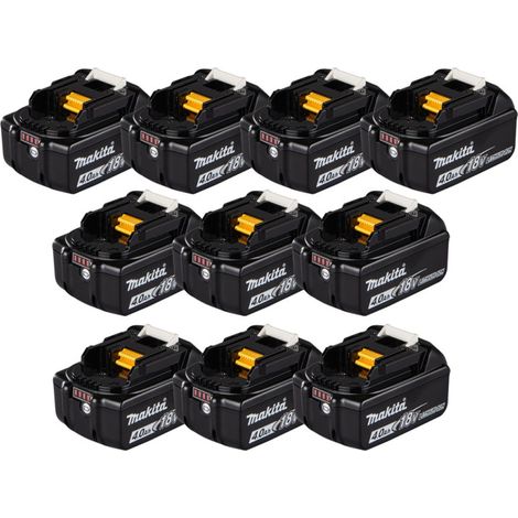 MAKITA Pack de 10 Batteries Li-Ion 18V 4Ah BL1840B (1/4)