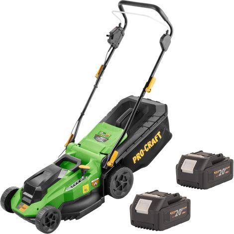 Tondeuse à gazon sans fil Procraft PLM21bb 40 V (2x 20 V) 380 mm sans balais + 2 batteries 4,0 Ah - sans chargeur