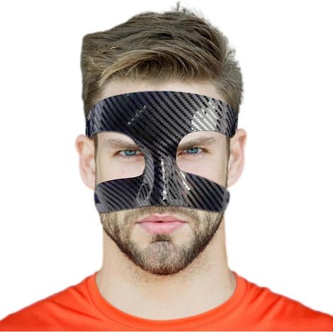 Protection nasale pour le sport, visière de protection faciale ajustable et complète - Visière de protection pour le softball (1/5)