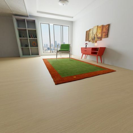 Tapis Gabbeh indien Tapis Barossa - Tapis en laine  - 240x170cm, Rectangular - 100% Laine vierge - Tissé main - Vert