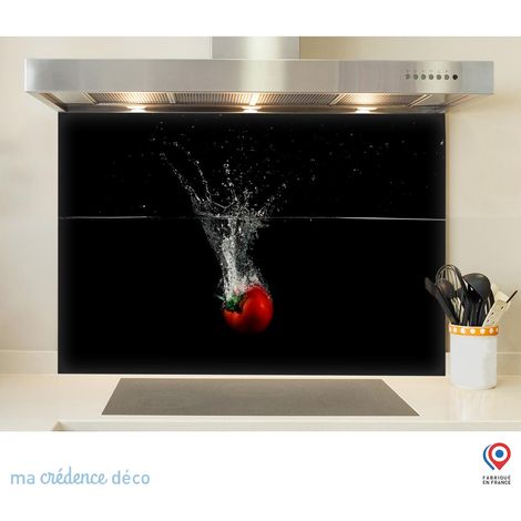 Fond de hotte : Bain de tomate - Verre trempé - 90 cm - 60 cm (1/5)