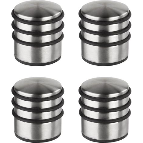 Türstopper Türpuffer Edelstahl - Design 4er Set hoch Bodentürstopper Türhalter (1/2)