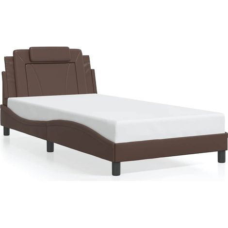 Maison Exclusive - Bettgestell "Viana" ohne Matratze Braun 100x20 (1/5)