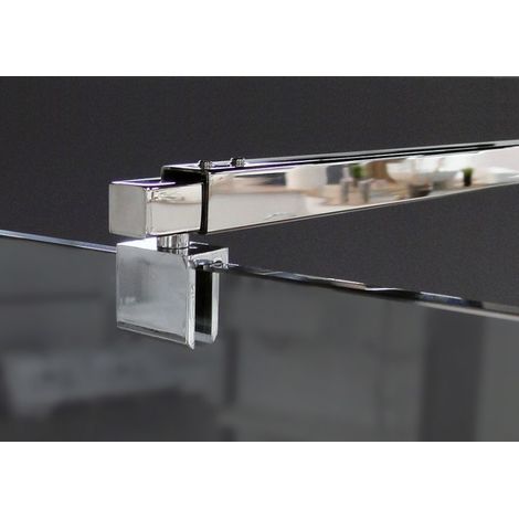 BERNSTEIN - Barra stabilizzatrice estensibile in acciaio inox per cabine doccia - 80-140cm - Stabilizzatore in versione quadrata	quadrata