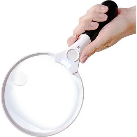 Große Lupe mit LED-Beleuchtung – Die beste riesige beleuchtete Lupe zum Lesen, Erkunden, Untersuchen von Weltkarten, Zeitungen und Schmuck. (1/5)