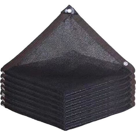 x 1m Black Garden Plant Shade Cloth Sun Protection Mesh Tarp with Grommets Sunshade Canopy for Outdoor Pergola Patio Flowers Lawn Kennel Chicken Coop