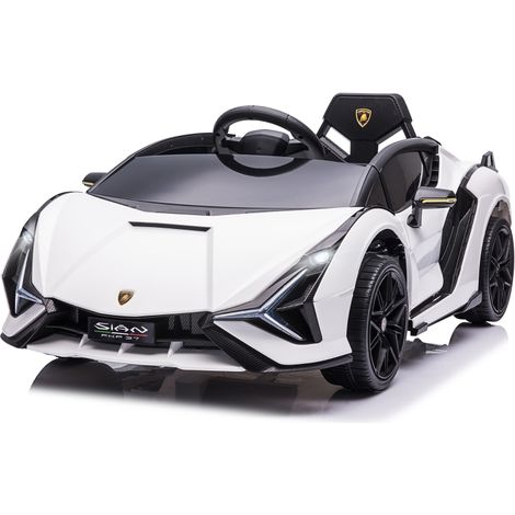 Voiture électrique enfant Lamborghini Sian SUV 12V, 2 modes conduite, télécommande, musique MP3/USB, lumières, 108x62x40 cm