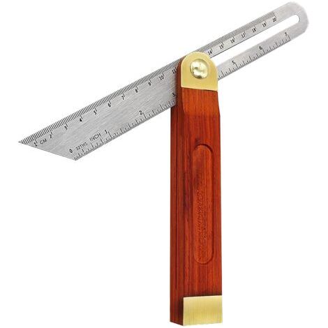 QORVA-Fausse Equerre Numerique,Équerre Multifonctionnelle en T,Escuadra Carpintero,Equerre Charpentier avec Verrouillage,Équerre Angle Ajustable,Réglable Equerre Menuisier en Inox