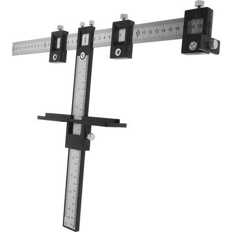 Positionneur de Perçage pour Quincaillerie de Cabinet Outil de Positionnement pour Installation de Poignées de Porte pour Projets Diy (1/5)