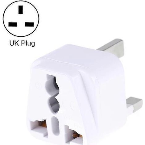 Chargeur de voyage universel compatible - Adaptateur secteur portable avec prise britannique, blanc (1/5)
