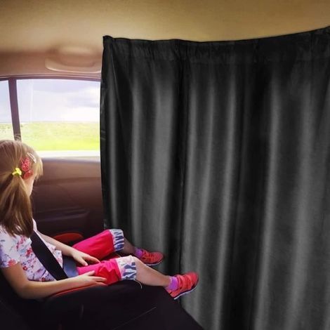 Rideaux de Séparation pour Voiture,140x80cm Rideaux de Séparation de Voiture Pare-Soleil,pour Protection de Vie Privée Pare-Soleil