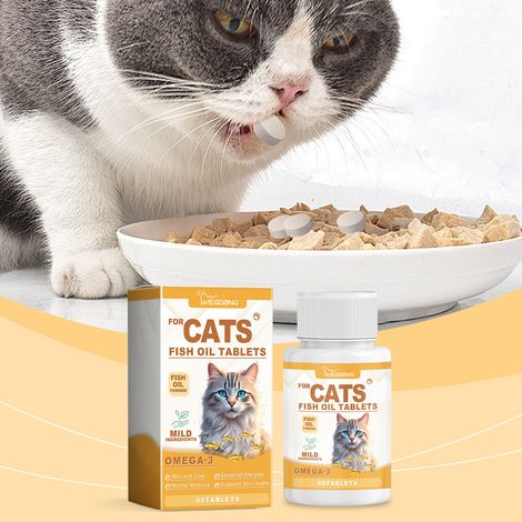 Multivitamin-Fischöltabletten für Katzen – 60 Tabletten -- DE (1/5)