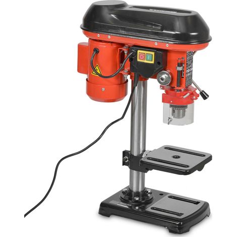 Perceuse à colonne 550 W – 9 vitesses jusqu'à 2700 tr/min – Course de 50 mm – Mandrin 1,5-16 mm pour bois et métal – Hecht - 2700tr
