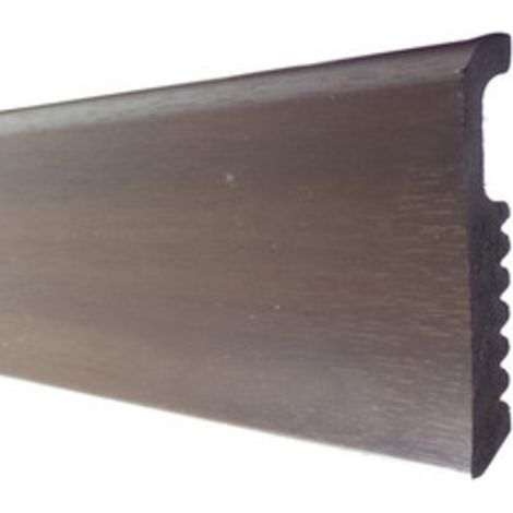 BATTISCOPA 75X8 POLISTIRENE LISCIO 200 CM NOCE SCURO- 10,0 pz