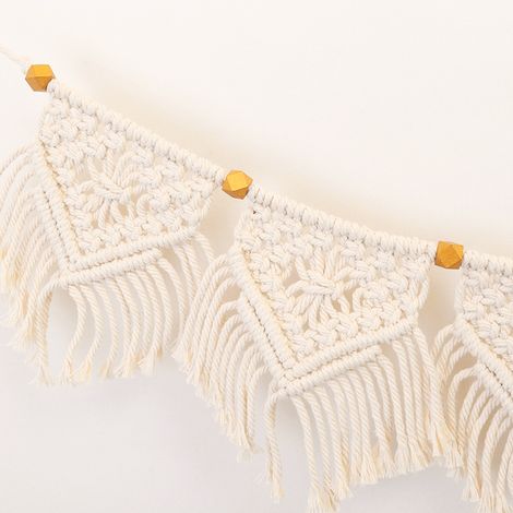 Décoration murale macramé suspendue, 19x100 cm – DELKEVIC