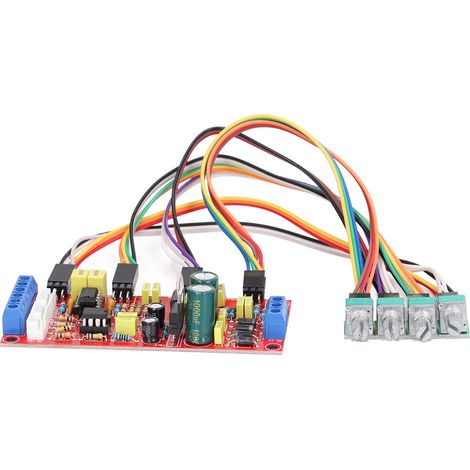 Carte de préamplificateur audio NE5532 avec égaliseur 3 bandes (basses, médiums, aigus) et contrôle de volume (1/5)