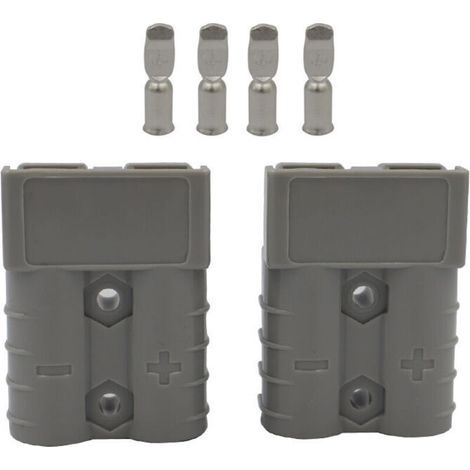 Connecteur Anderson pour Charger et alimenter Paire Mâle et Femelle AMH 50A 600V (1/5)