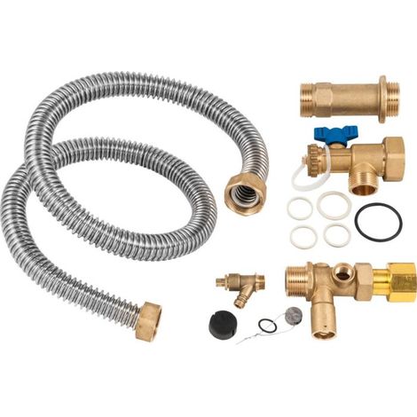 Bosch raccordement match0 8718584539 avec robinet KFE, tube ondulé en acier inoxydable, vanne à capuchon, pour vase d&39expansion