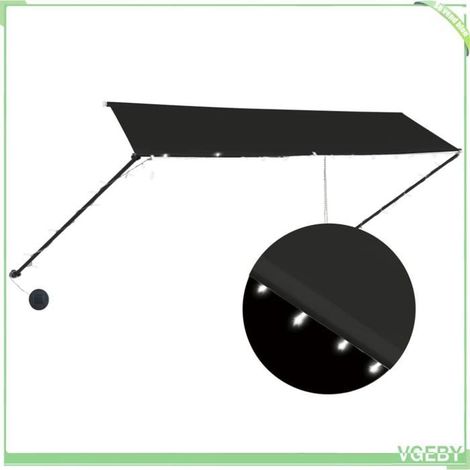 Auvent rétractable - FAFEICY - 145919 - 350x150 cm - LED solaire - Résistant eau & UV (1/5)