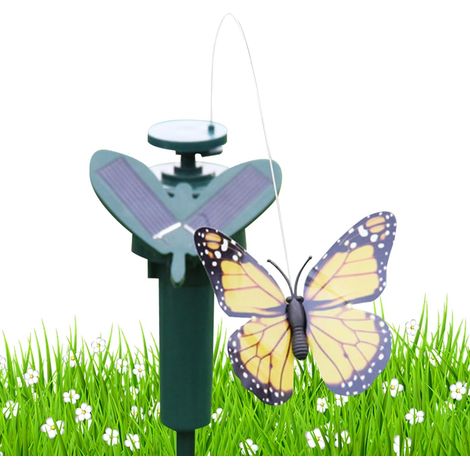 Papillon à énergie solaire - Bâtons de jardin - Décoration de printemps - (1/5)