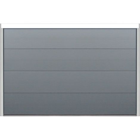 Spadone – Porte de garage sectionnelle motorisée 300 x 200 cm – Isolation 40 mm – Panneaux en acier pré-laqué – Gris anthracite RAL 7016