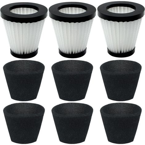 Compatible avec le modèle Dirt Devil Scorpion SD20005RED, filtre à adsorption F117 SD30025B BD22025, référence similaire AD40117 (lot de 3 filtres HEPA et lot de 6 filtres en mousse) (1/4)