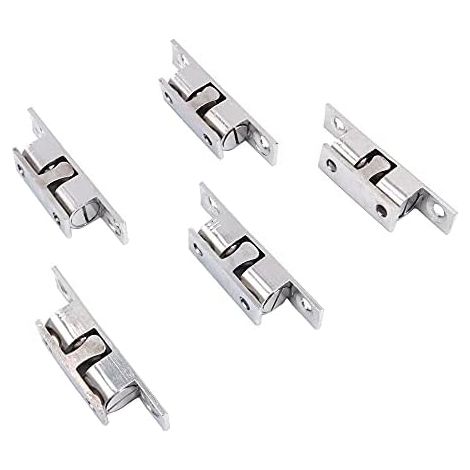 5 pcs Ball Catch Nickelé Réglable Double Boule De Tension Rouleau Loquet Quincaillerie pour Armoire Placard Meubles Porte (40 MM) -