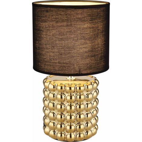 GLOBO Lampada Da Tavolo Ceramica Color Oro, 1 x E14