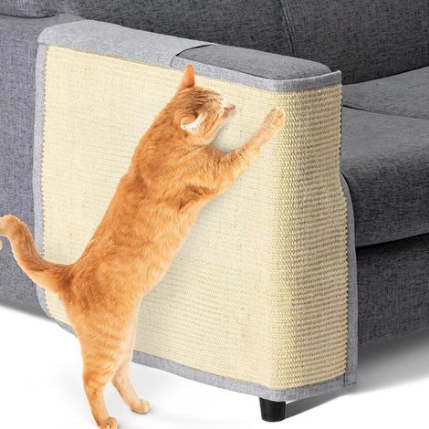 Tappetino tiragraffi per gatti, lato destro, 137 x 60 cm, chiusura in velcro, protezione per mobili da 50 cm. Tappetino tiragraffi per gatti, per divani e poltrone. Protezione per divani, protezione p (1/5)