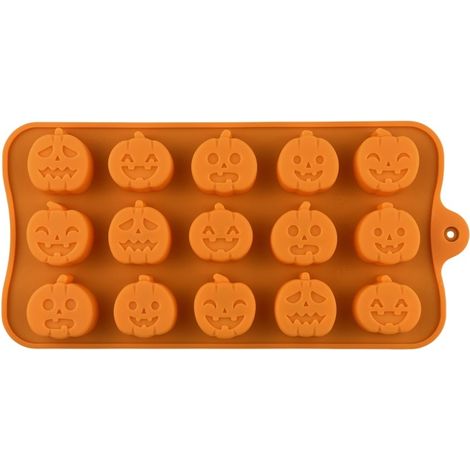 Moule en silicone citrouille à 15 cavités pour pâte à sucre – Démoulage facile (1/5)