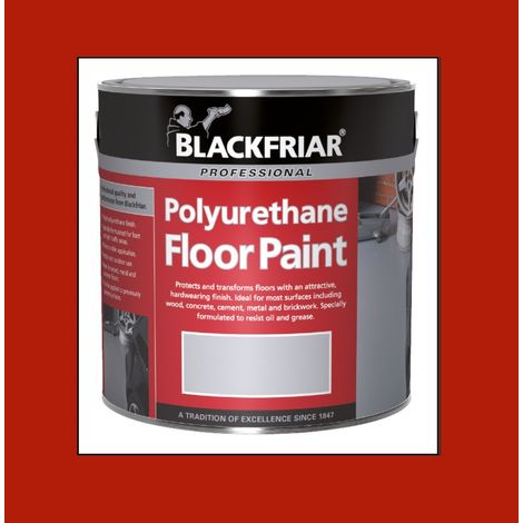Blackfriar Polyurethane Floor Paint - Hard Wearing - Tile Red - 5 Litre