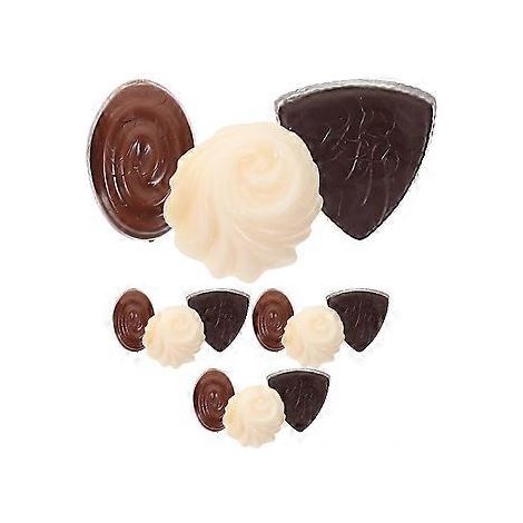 Lot de 12 faux chocolats pour maison de poupée, accessoires réalistes en chocolat de styles variés (1/2)