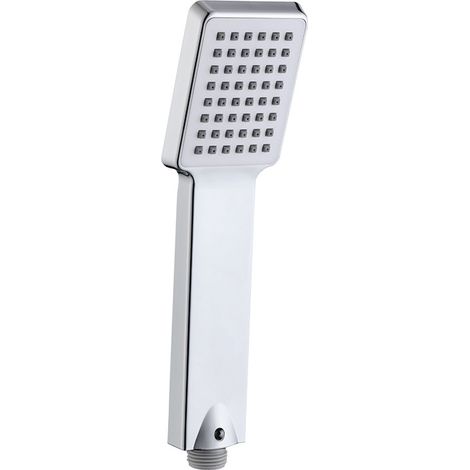 Cabezal de ducha con ahorro de agua y presión - Cabezal de ducha de interfaz universal, cabezal de ducha de baño fácil de instalar y limpiar, cabezal de ducha cuadrado, cromado