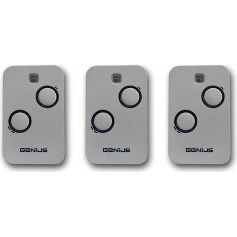 genius 3 x télécommande 2 canaux 868mhz jlc kilo tx2 6100332