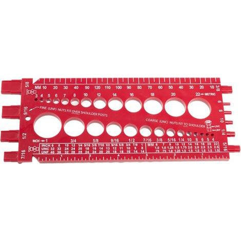 Practical imperial measuring tool for drills - Size gauge - Standard metric tester (1/5)